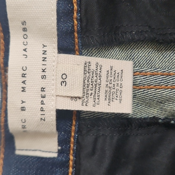 Marc by Marc Jacobs Zipper Skinny Jeans In Blue stone - Picture 5 of 8